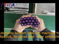 Máquina de rotulagem automática de adesivos para batom, bálsamo/brilho labial