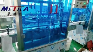 Máquina automática de rotulagem e enchimento de suco