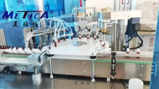 Máquina de rotulagem e tampa de enchimento de líquido oral