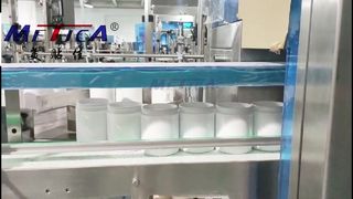 Máquina de rotulagem e tampa de enchimento de pó para leite e albumina