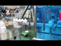 Linha de rotulagem de tampas de enchimento de pó para veterinários