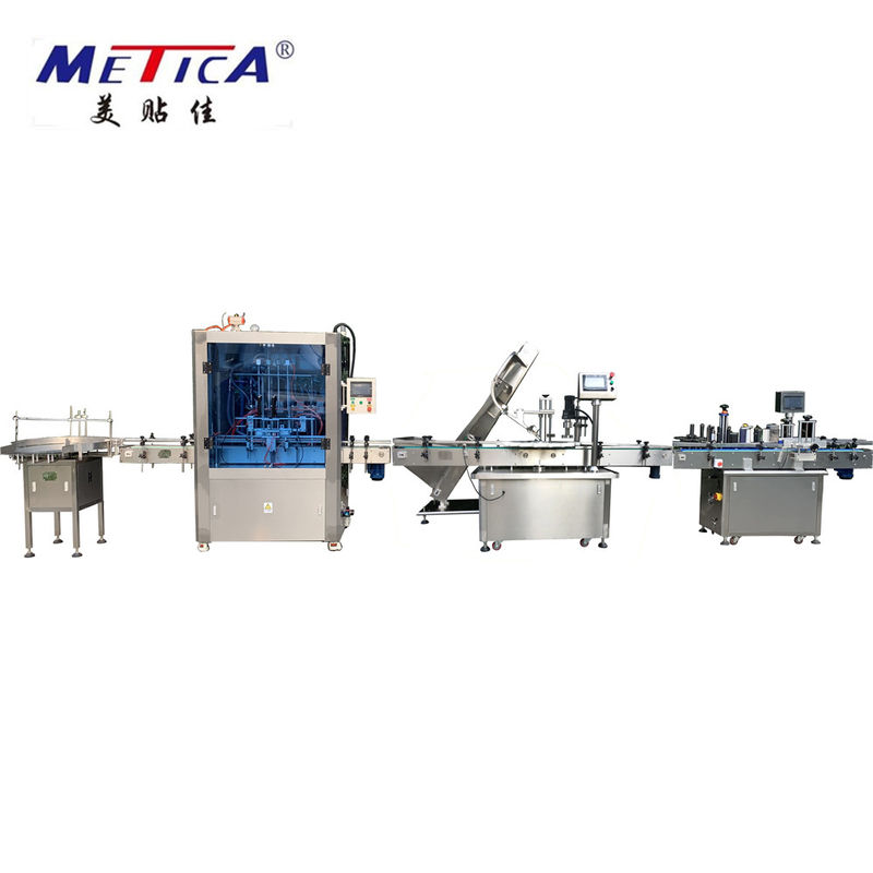 Automatic Production Line for Washing & Care Products Filling , Capping and Labeling