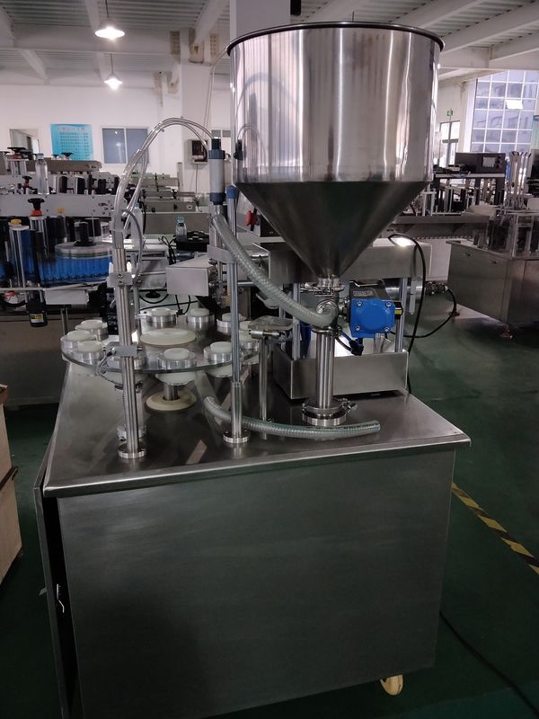 Máquina semiautomática de enchimento e vedação de tubos moles para indústrias química e alimentar