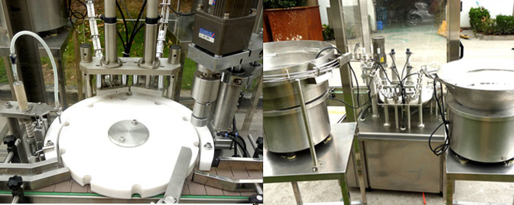 Máquina de enchimento de monobloco de precisão 10ml-100ml com tecnologia de pistão a servo motor