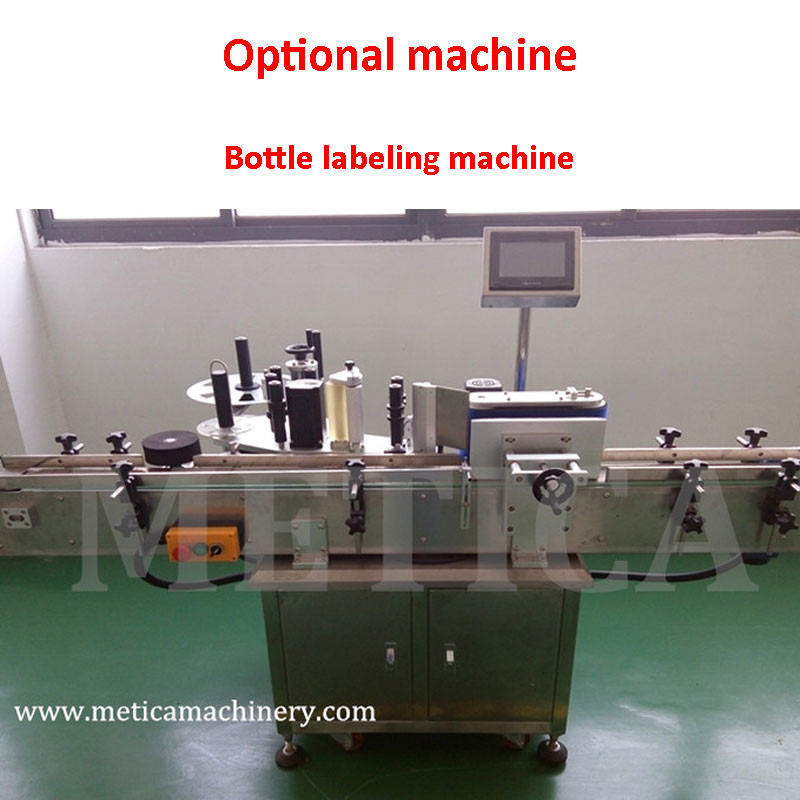 Máquina de enchimento de monobloco de precisão 10ml-100ml com tecnologia de pistão a servo motor