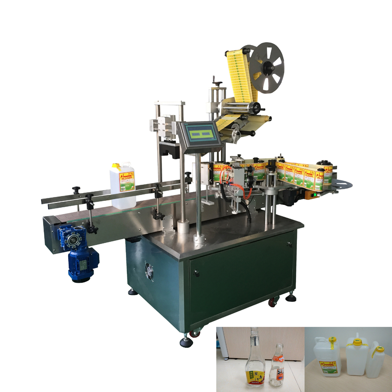 Máquina automática de rotulagem de garrafas para etiquetas adesivas com precisão e fácil manutenção