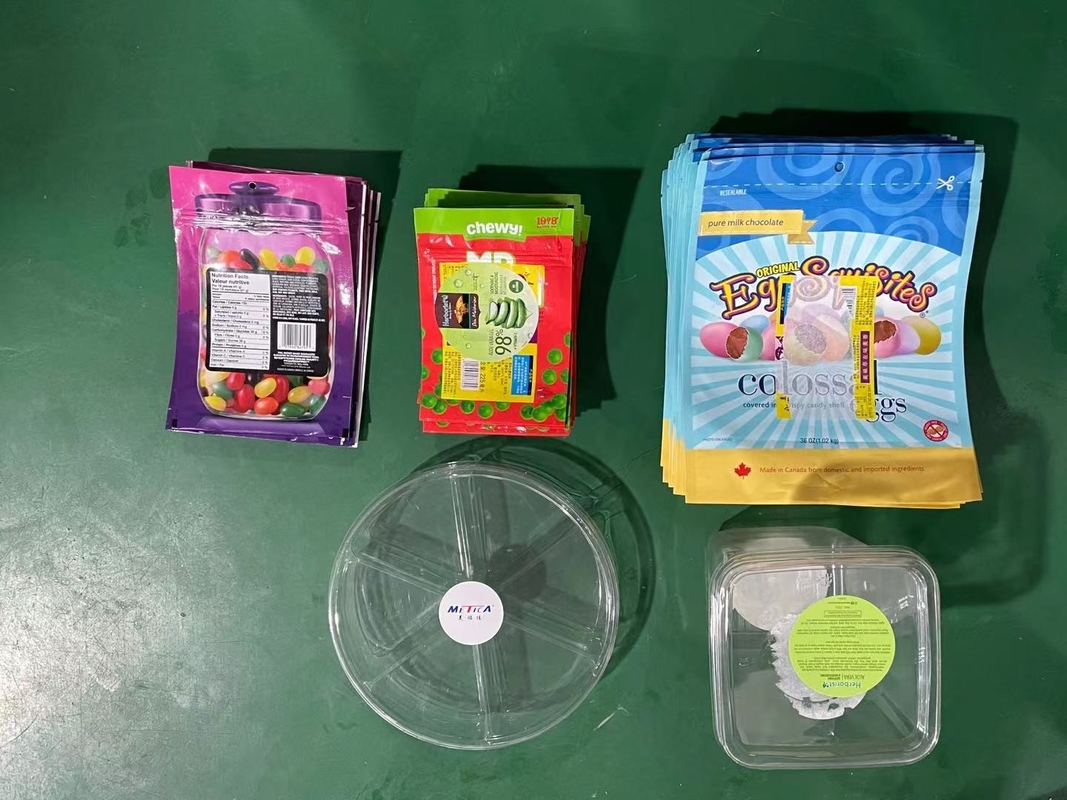 Máquina automática de rotulagem de sacos de papel plástico para garrafas com precisão de fácil manutenção 1000-3000 BPH