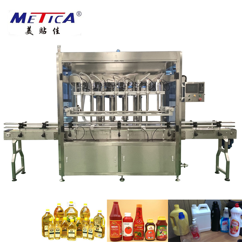4-10 Cabeça de enchimento Máquina automática de enchimento de garrafas 304/316 de aço inoxidável