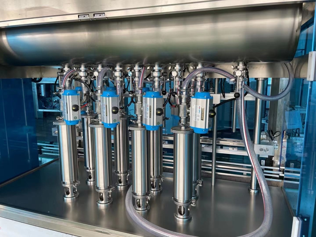 4-10 Cabeça de enchimento Máquina automática de enchimento de garrafas 304/316 de aço inoxidável