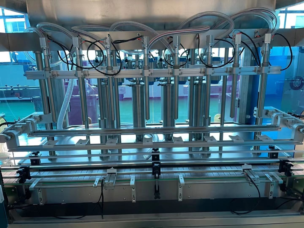 Máquina automática de enchimento de garrafas de molho de 500 kg com sistema de controlo PLC e servomotor