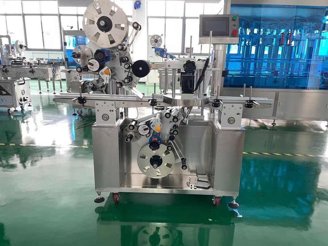 Máquina de etiquetas superior e inferior automática para cosméticos caixa e máquina de etiquetas da garrafa