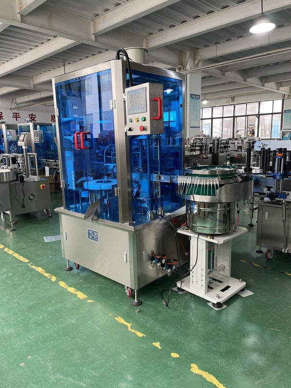 220V 50Hz 2kW Máquina automática de enchimento e tampa de pulverizador de caneta com 1500-2000BPH e volume de enchimento de 5-50ml