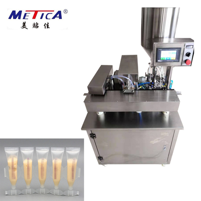 Enchimento macio ultrassônico semi automático do tubo e máquina de selagem para a fileira do tubo macio