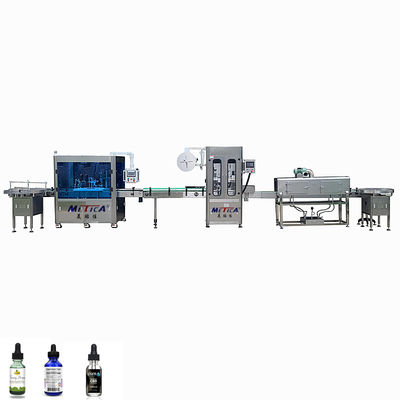Máquina de engarrafamento automática com servo de velocidade 1500-3000bph + enchimento de pistão e compatibilidade com múltiplas tampas