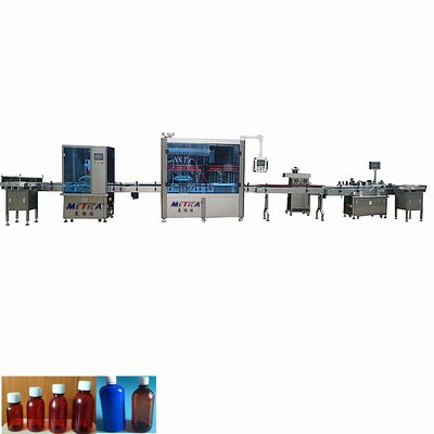 Máquina de rotulagem automática de enchimento de xarope e líquido oral de 50-500 ml