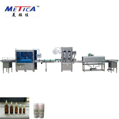 Óleo de METICA CBD que engarrafa e máquina de engarrafamento do vidro da máquina de etiquetas 0.6-0.8Mpa