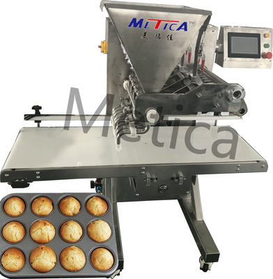 Controle 2000BPH-3000BPH do tela táctil da máquina do enchimento do bolo do OEM 100g