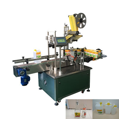 Máquina de etiquetas automática da garrafa 1000BPH-3000BPH para a etiqueta superior e lateral