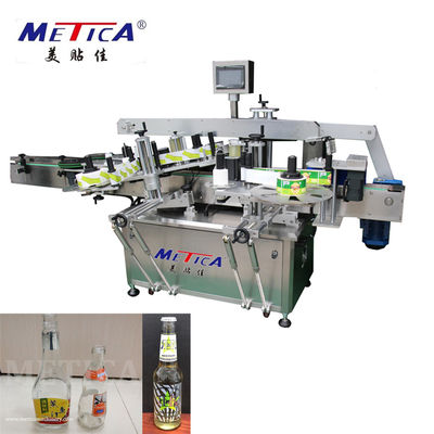 máquina de etiquetas 1500bph da garrafa de vidro do molho de 50hz 2kw -3000bph
