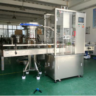 máquina tampando tampando do parafuso linear da máquina 1000bph da garrafa de óleo comestível de 80mm